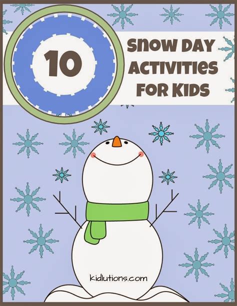 These snow day activities can make the day memorable while parents work at home. 10 Snow Day Activities
