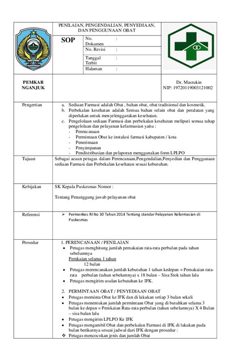 Sop Perencanaan Dan Pelaporan Tulisan