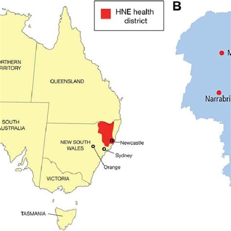 A The Hunter New England Health Area Of New South Wales Australia