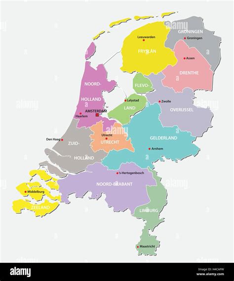 netherlands map with provinces