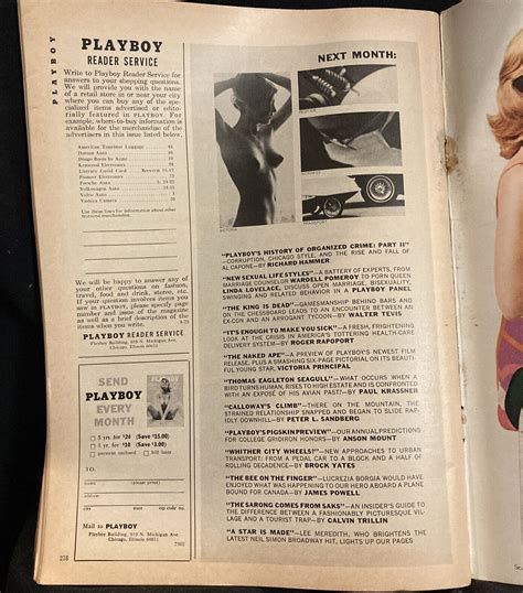 Vintage Playboy Magazine August Watergate Centerfold Phyllis