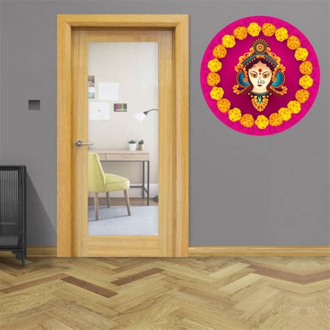 R N Solution Diwali Rangoli Sticker For Pooja Room Door Floor Diwali