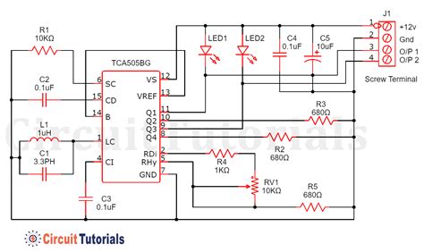 Inductive Proximity Switch Circuit Using TCA505BG Circuit Tutorials