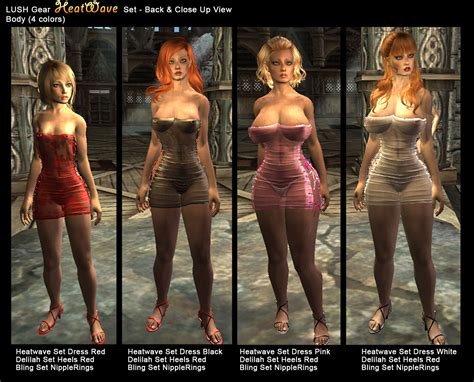 Lush Gear Sultry Dress Pack Bodyslide Cbbe Hdt Armor And Clothing