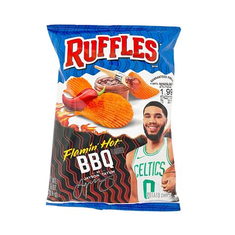 Ruffles Flamin Hot Bbq Potato Chips 2 12 Oz