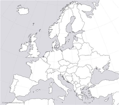 Full Large Hd Blank Map Of Europe World Map With Countries