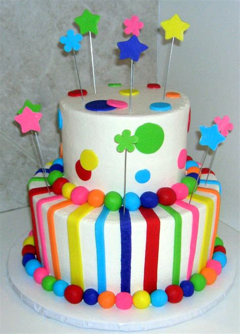 Colorful Birthday Cakes Birthday Cakes