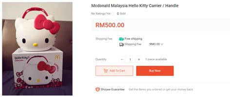 Mcdonald's hello kitty carrier start from 27 november 2019. Scalpers in M'sia Are Selling the McDonald's Hello Kitty ...