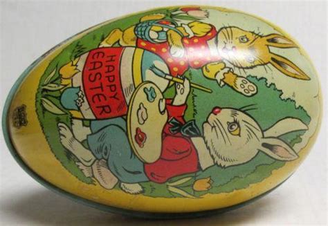 Vintage Tin Easter Egg Ebay