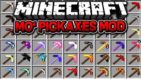 Mo Pickaxes Mod Reviewminecraft Youtube