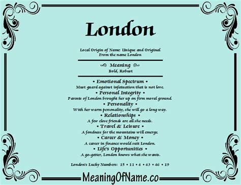 London Meaning Of Name
