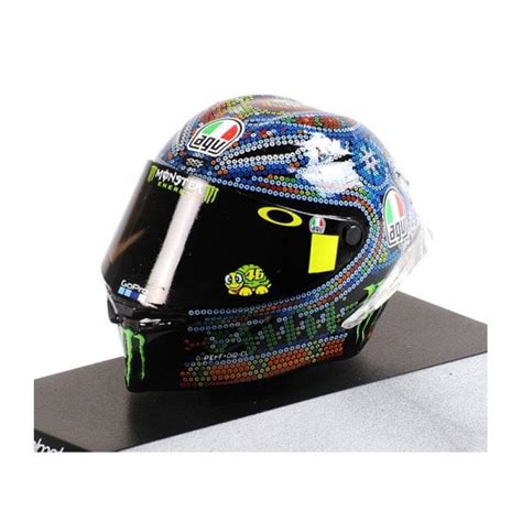 Minichamps 18 Agv Helmet Valentino Rossi Winter Test Sepang 2701