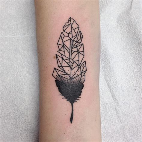 Https://wstravely.com/tattoo/geometric Feather Tattoo Designs