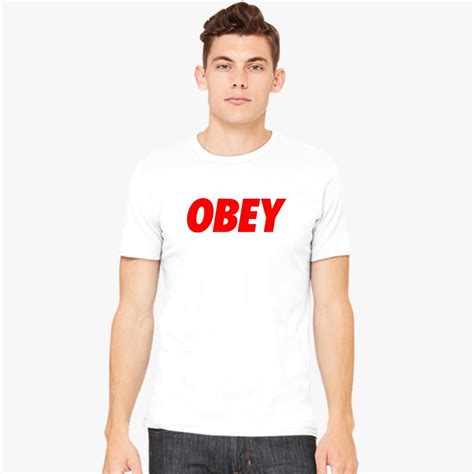 Obey Logo Mens T Shirt Customon