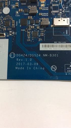 Placa Mãe Lenovo Ideapad Dg424dg524 Nm B301 Com Defeito