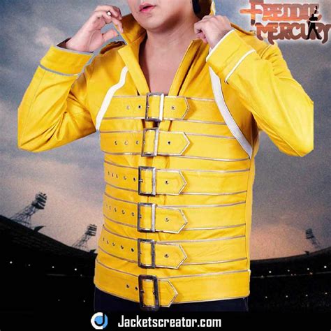 Maybe you would like to learn more about one of these? Wembley 1986 Freddie Mercury Yellow Jacket - Jackets ...