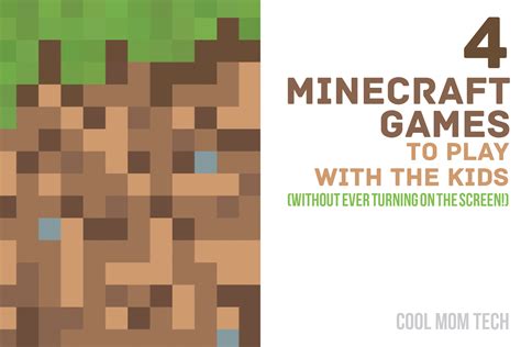 4 Minecraft Game Ideas For The Kids No Screen Required