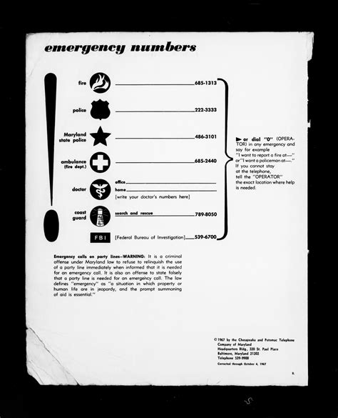 Maryland - White Pages - Baltimore - December 1967 | Library of Congress