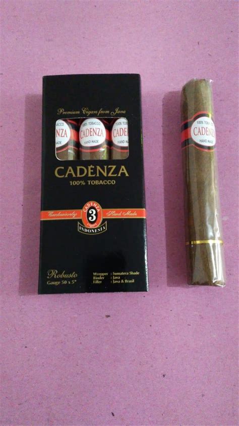 Jual Rokok Cerutu Cadenza Robusto 3 Cigars Di Lapak Ari Fitriani