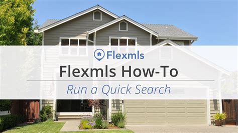 Flexmls How To Run A Quick Search Youtube