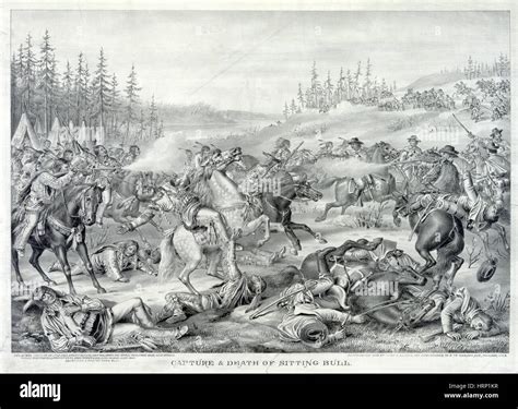 Capture And Death Of Sitting Bull 1890 Stock Photo Alamy