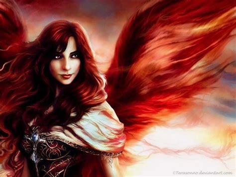 Red Haired Angel Angel Wallpaper Images Wallpaper Wallpapers