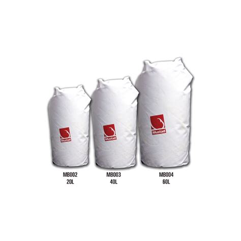 Mustad Mb003 40 Liter White Dry Bag Roll Top Sod
