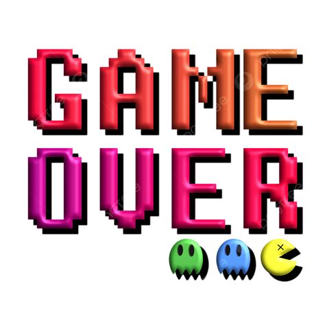 Game Over Clipart Transparent Png Hd Game Over 3d Text Effect Png