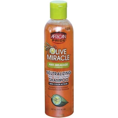 African Pride Olive Miracle Neutralizing Deep Conditioning Shampoo 8 Oz