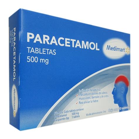 Paracetamol Medimart Mg Tabletas Walmart