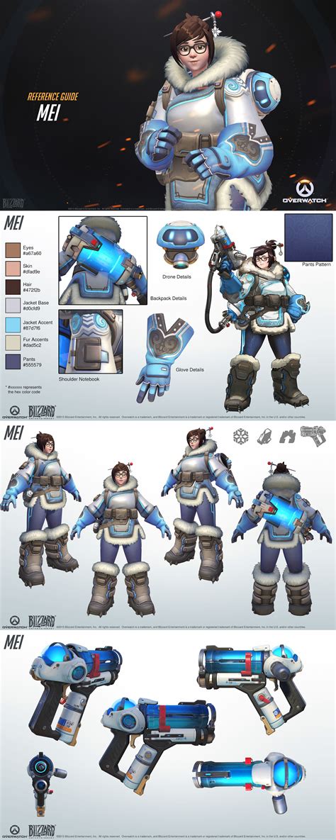 Overwatch Mei Reference Guide Overwatch Mei Overwatch Cosplay