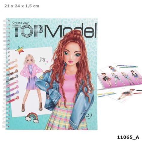 Create Your Top Model Colouring Book Moons Toy Store