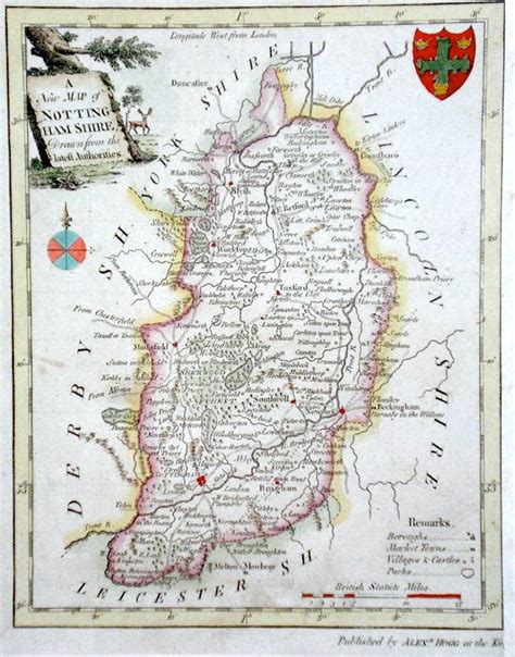 Antique Maps Of Nottinghamshire