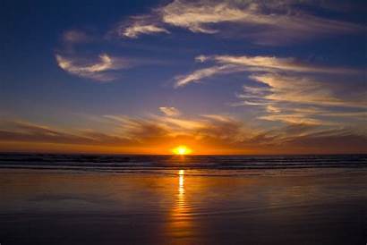 Sunset Ocean Unsplash Sea Rise Supper During