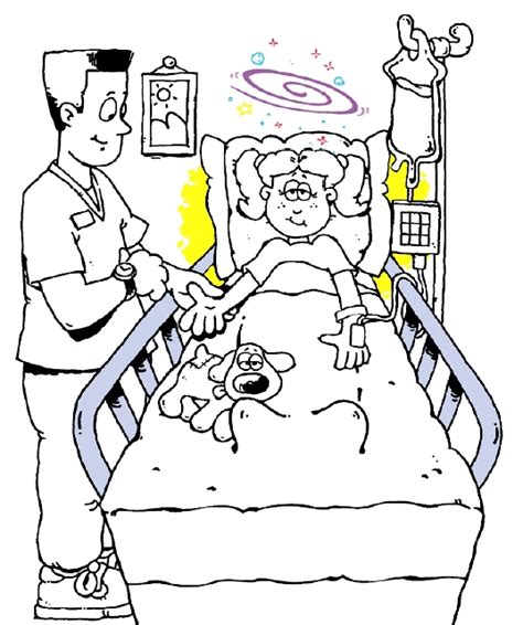 Casts ask personnel at a local hospital to save clean, discarded casts. Surgery Coloring Sheet for Kids: Waking Up