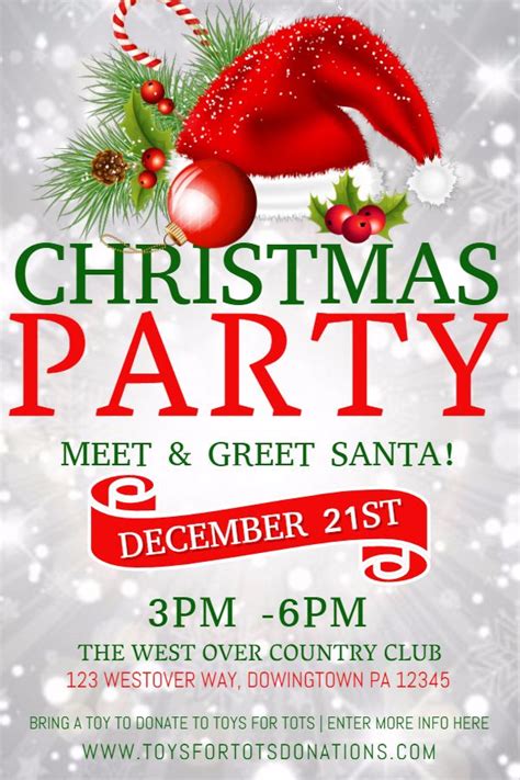 Free Downloadable Templates For Company Christmas Party Snogoo