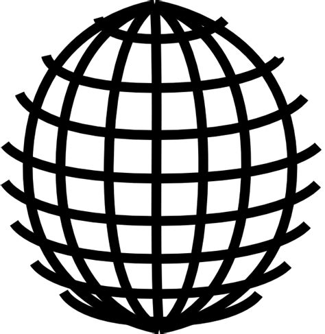 Black Wire Globe Clip Art At Vector Clip Art Online