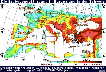 Bis zu 800 ereignisse vermerkt der erdbebendienst pro jahr. RAOnline EDU: Seismik - Erdbeben: Schweiz ...