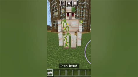 How To Tame Iron Golem In Minecraft Shorts Minecraft Youtube