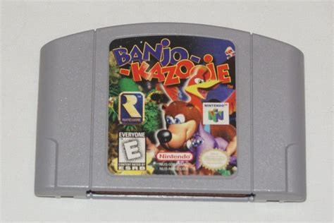 Banjo Kazooie Nintendo N64 1998 Good Label Polished Pins Clean