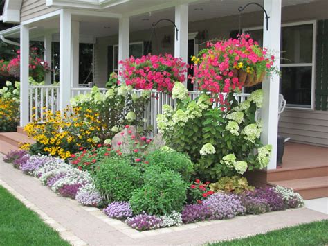 While the backyard is for you, the front yard is often made beautiful for neighbors and the public generally. Front Porch Landscaping | Front porch landscape, Landscape, Plants