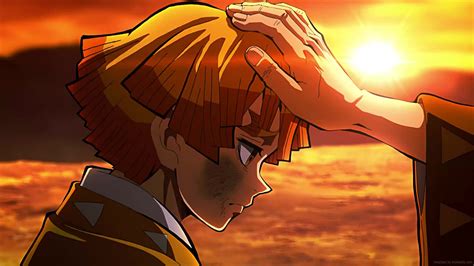 Jigoro Patting Zenitsu Kimetsu No Yaiba Live Wallpaper - MoeWalls