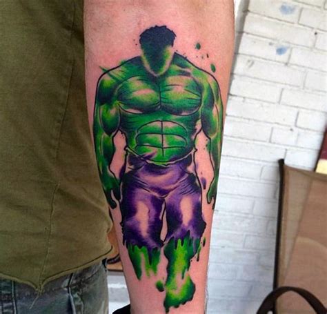 100 Incredible Hulk Tattoos For Men Gallant Green Design Ideas Hulk