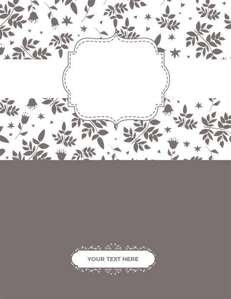 Free Printable Book Cover Templates