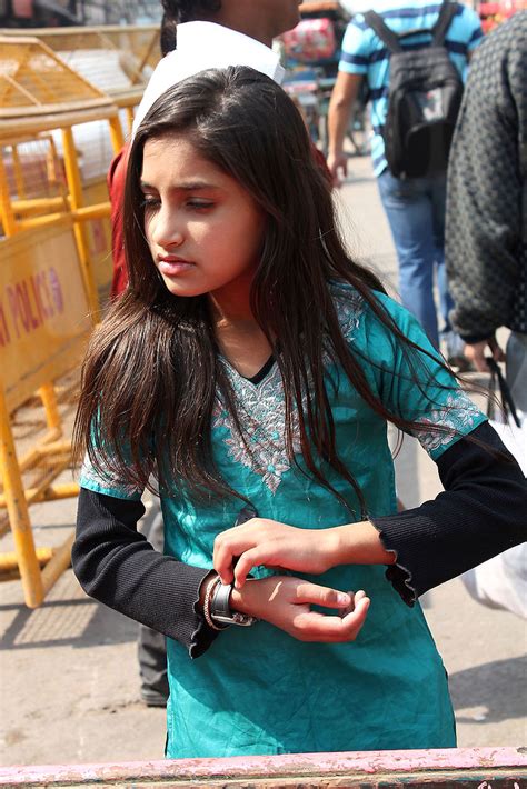 Young Indian Girl Chawri Bazar Road Old Delhi India Cowyeow Flickr