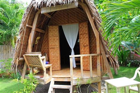 Native Filipino Cottage At A Resort In Bohol Bamboo House Bamboo