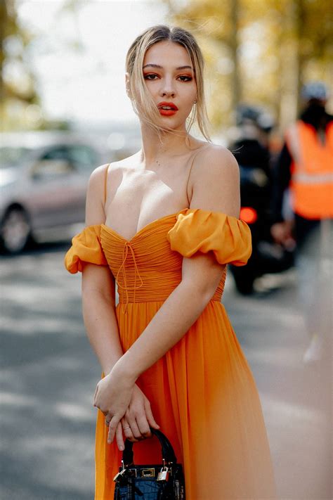 Madelyn Cline Attends The Giambattista Valli Sss22 Show During Paris Fashion Week In Paris France