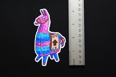 Fornite Loot Llama Sticker Etsy