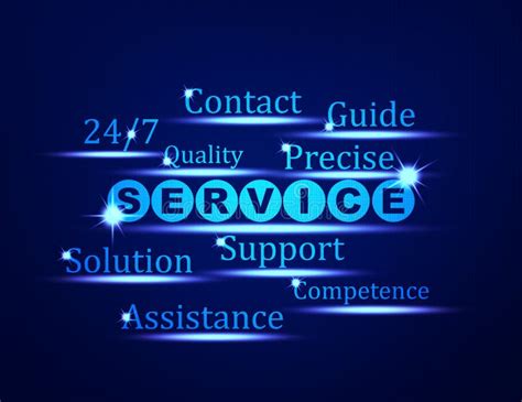 Servicesupportassistance Word Concept Stock Illustration