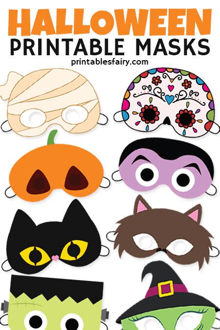 Free Printable Halloween Mask Templates